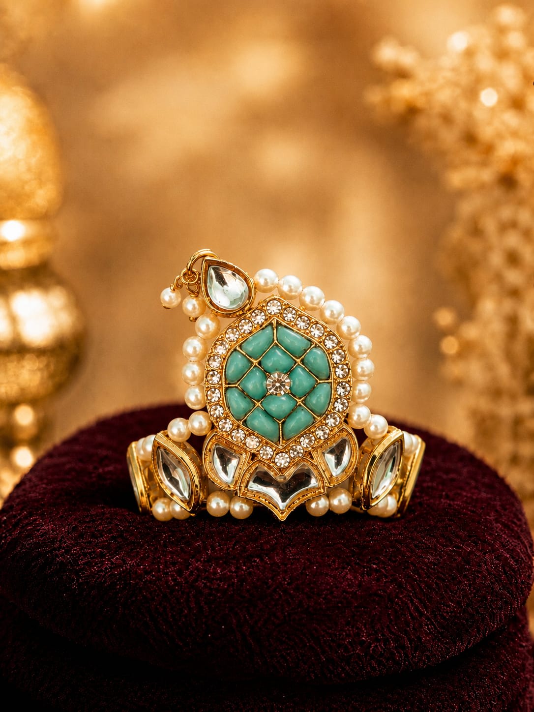 Mukut For Laddu  Gopal Green