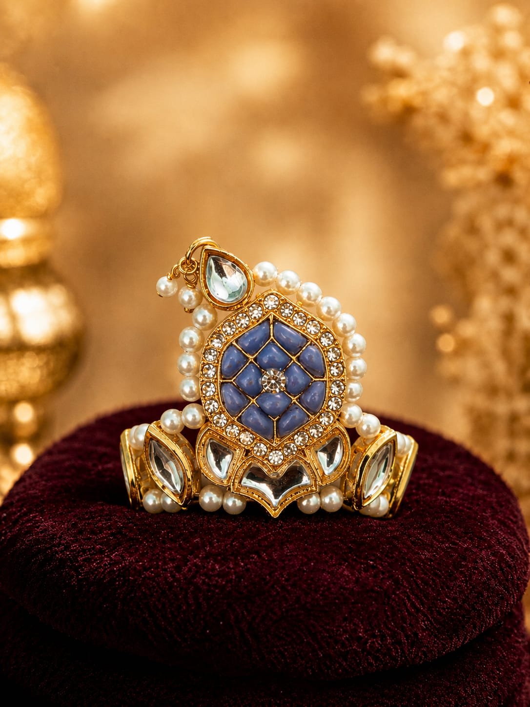Mukut For Laddu  Gopal Purple