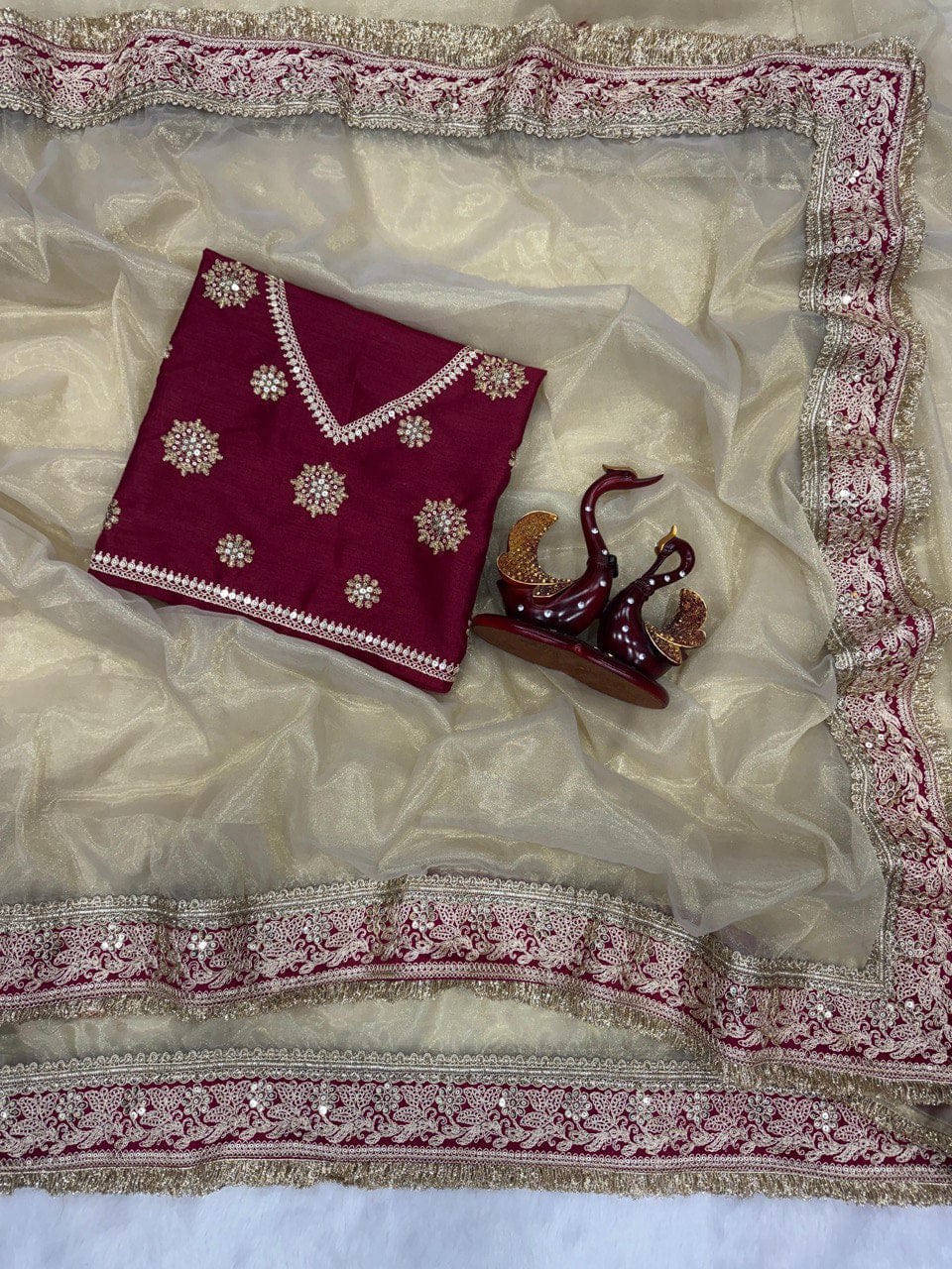 Kajol Special - Soft Twill Net Designer Saree - View 3