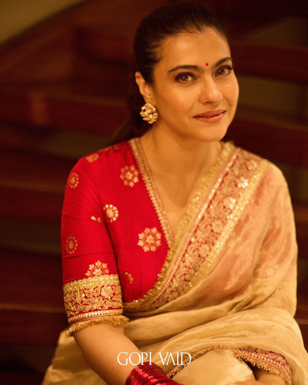 Kajol Special - Soft Twill Net Designer Saree - View 5