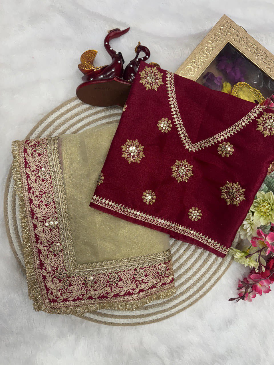 Kajol Special - Soft Twill Net Designer Saree - View 6