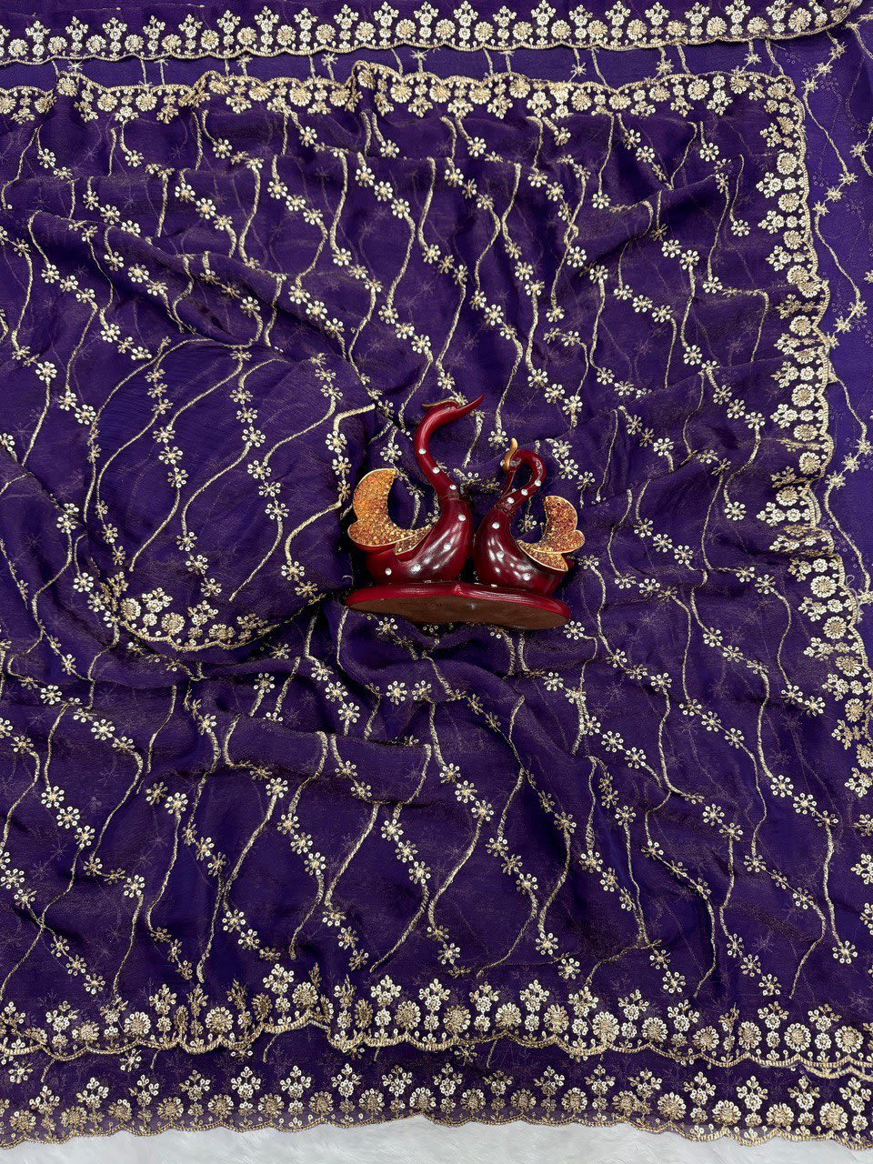 Beautiful Super Trending Sequins Saree Collection - View 8