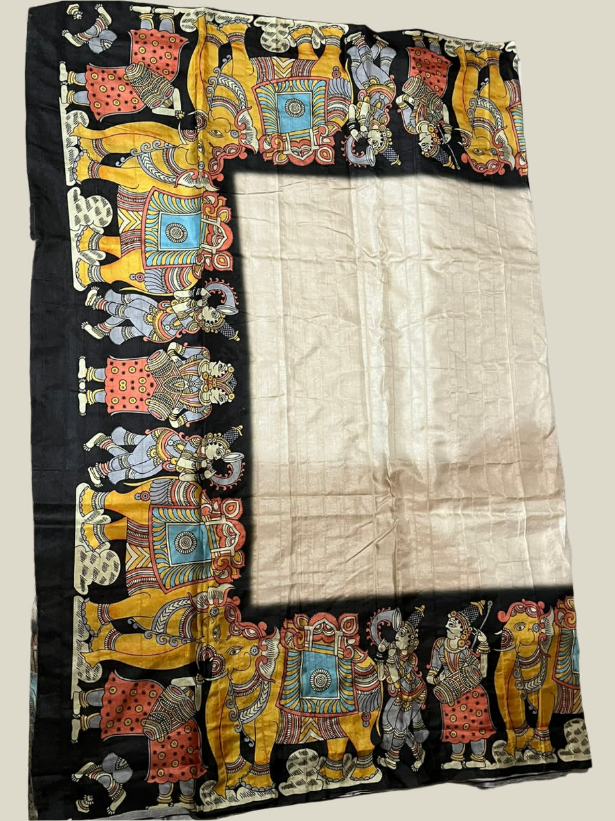 Elegant Kalamkari Printed Silk Saree for Women - View 4