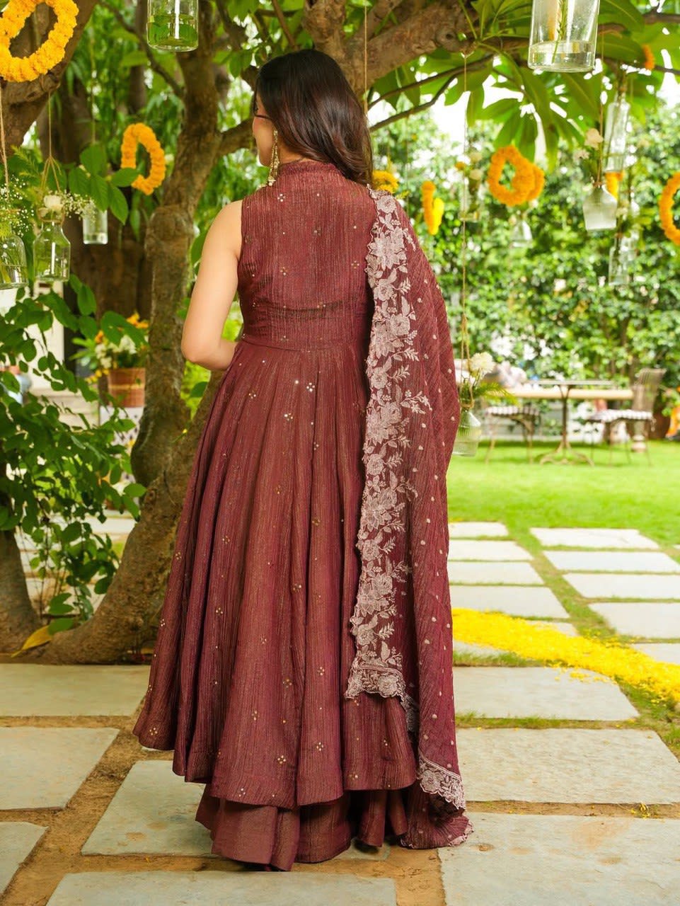 Exclusive 3-Piece Kurti, Flared Sharara & Dupatta - View 7