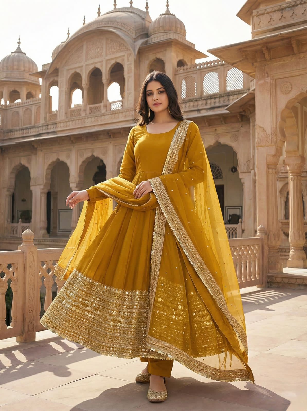 DN-3152 – Premium Designer Anarkali Gown Set - View 5