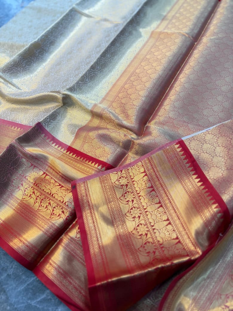 Banarasi Zari Tanchui Silk Saree - View 7