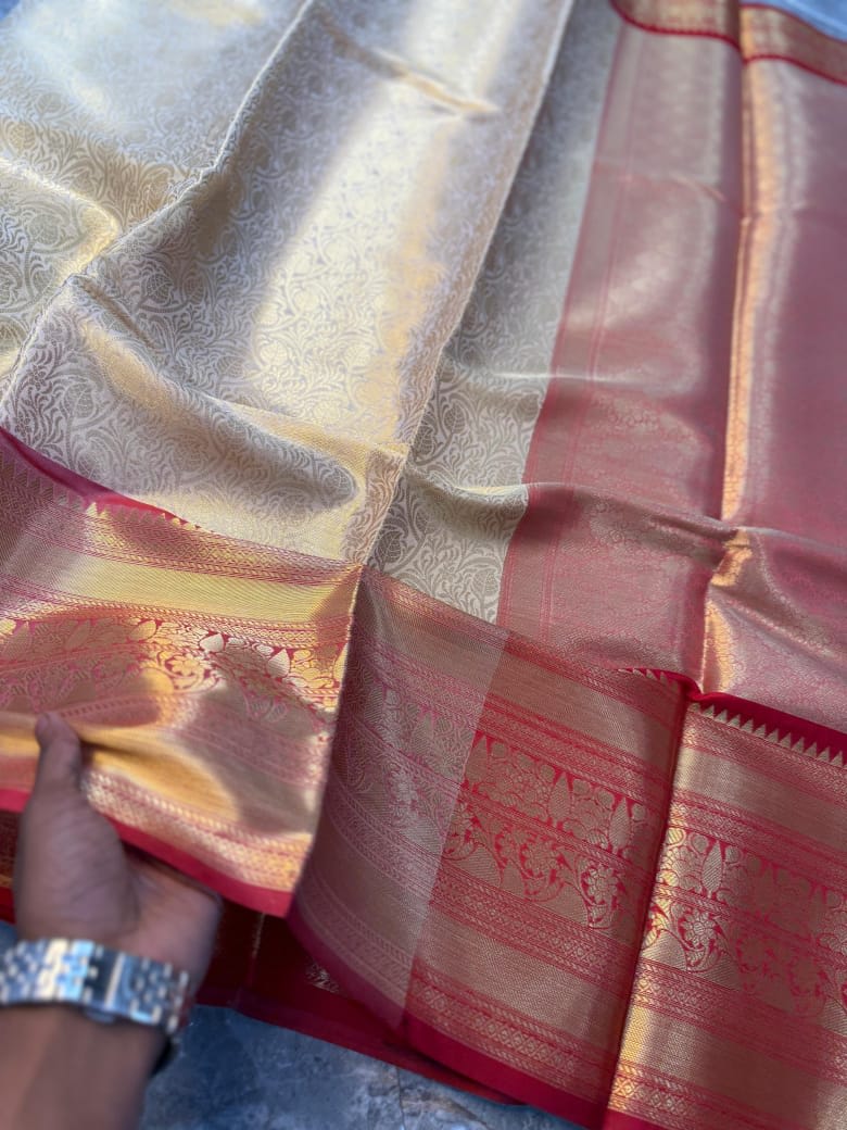 Banarasi Zari Tanchui Silk Saree - View 6