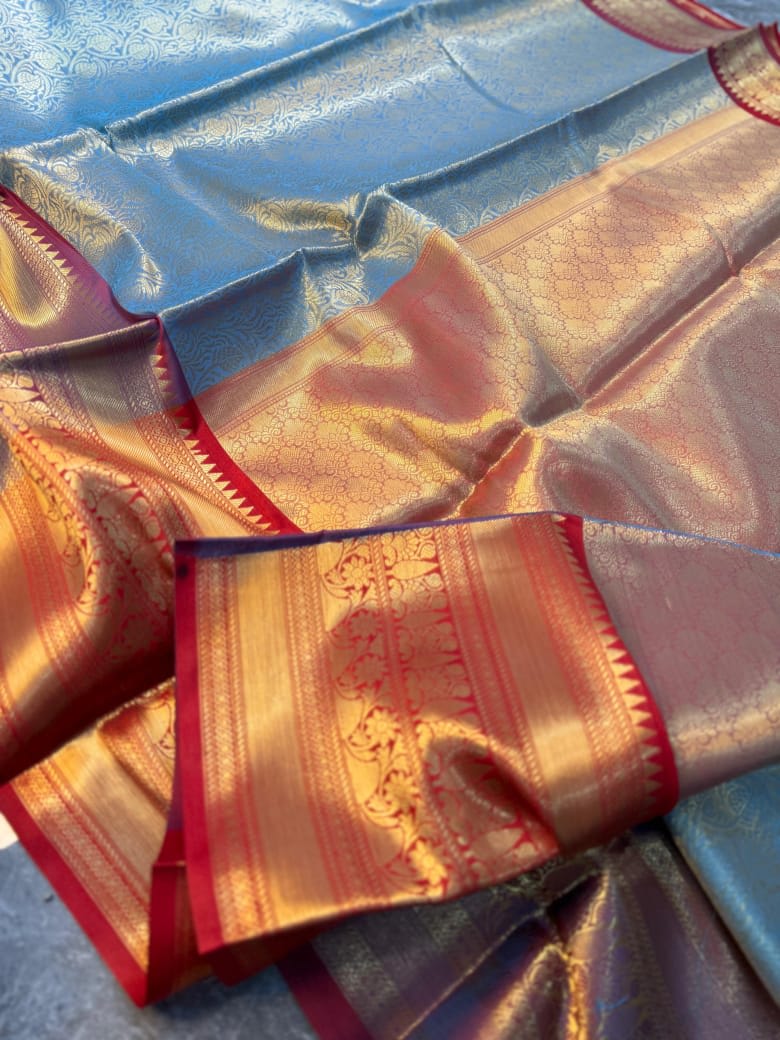 Banarasi Zari Tanchui Silk Saree - View 3