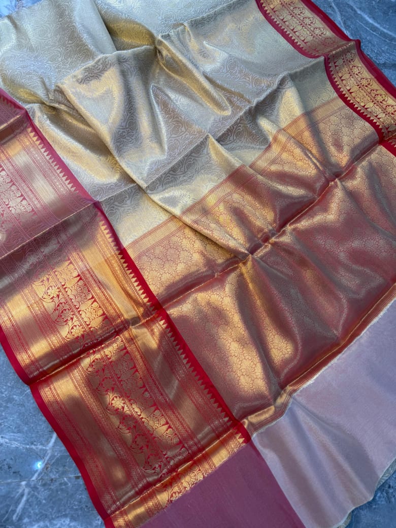 Banarasi Zari Tanchui Silk Saree - View 5