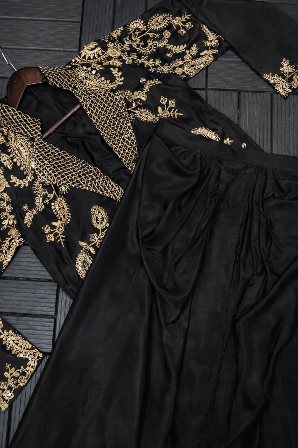 Trending Party Wear Koti with Dhoti Lehenga Set - View 3