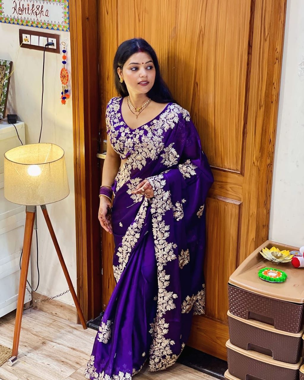 Trending Designer Saree with Stitched Blouse - View 2
