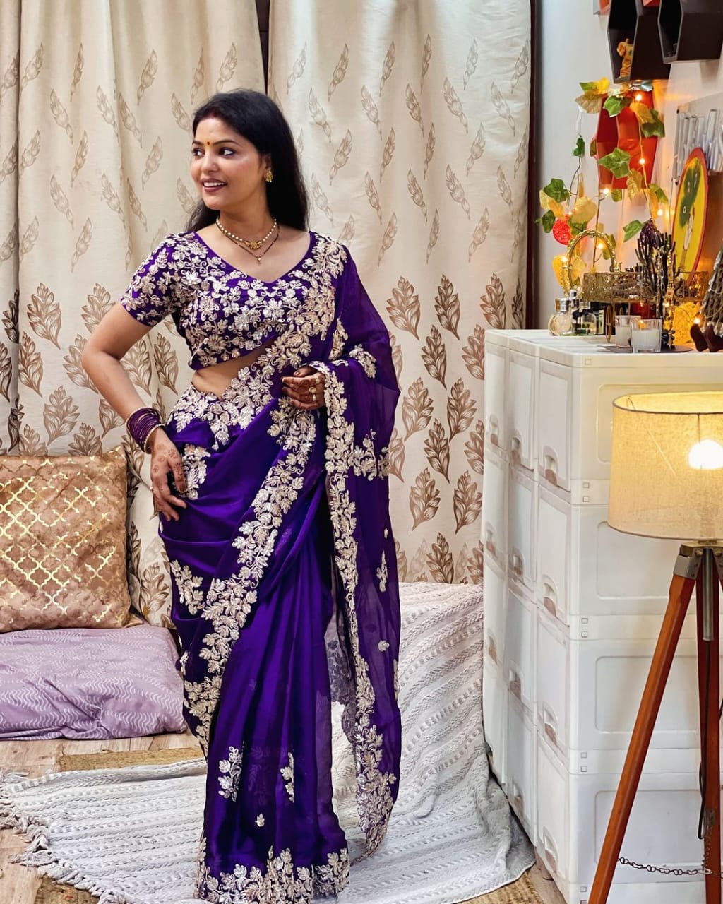 Trending Designer Saree with Stitched Blouse