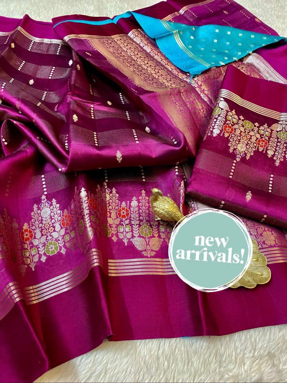 City of Banaras - Banarasi Daybal Rao Mango Soft Silk Saree - View 8