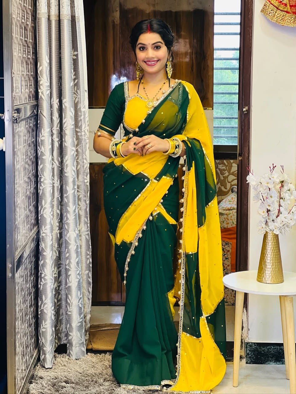 A Most Demanded & Trending Handmade Designer Saree