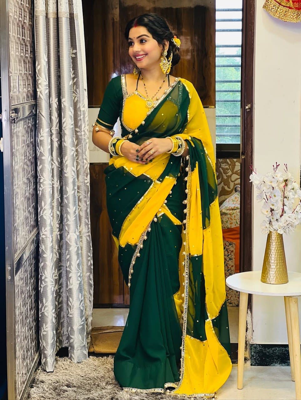 A Most Demanded & Trending Handmade Designer Saree
