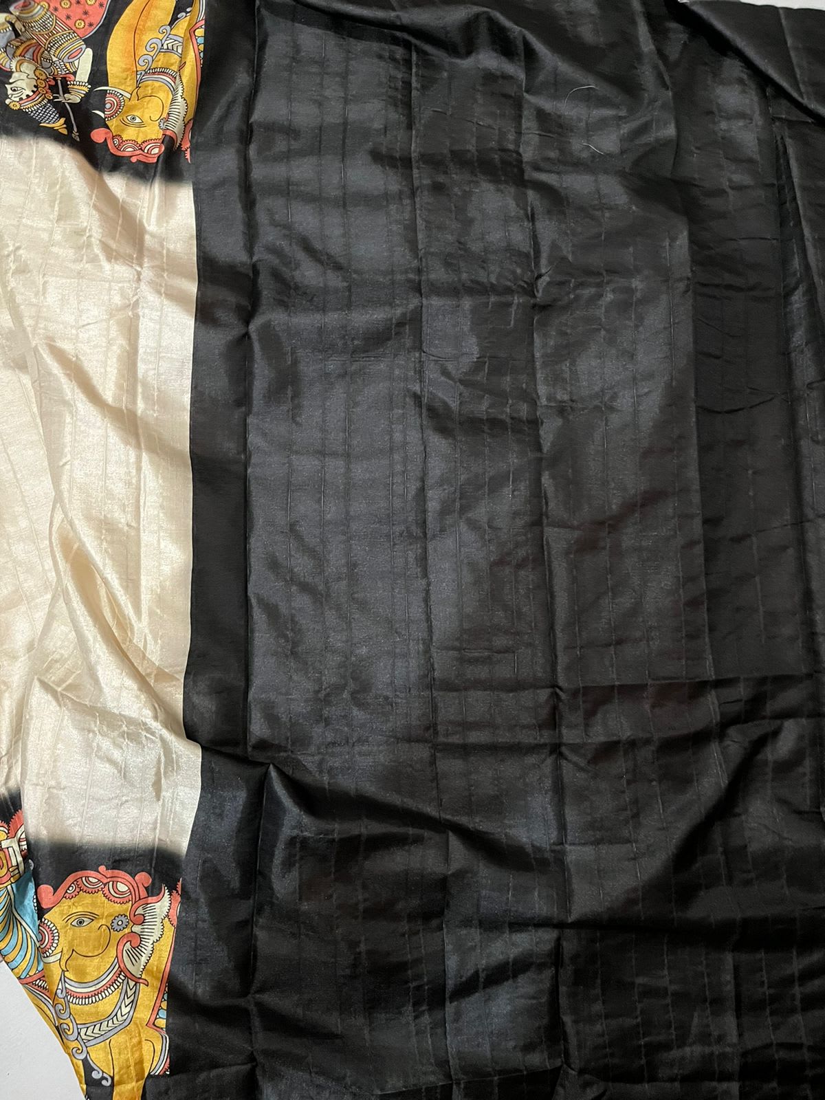 Elegant Kalamkari Printed Silk Saree for Women - View 3