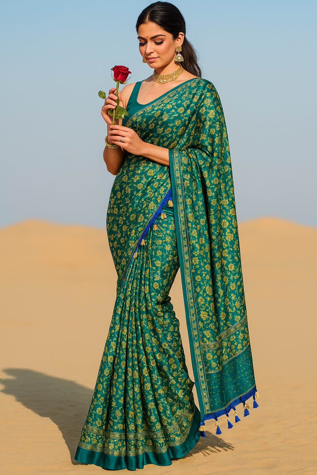 Lightweight Zomato Chiffon Saree for Party Functions.