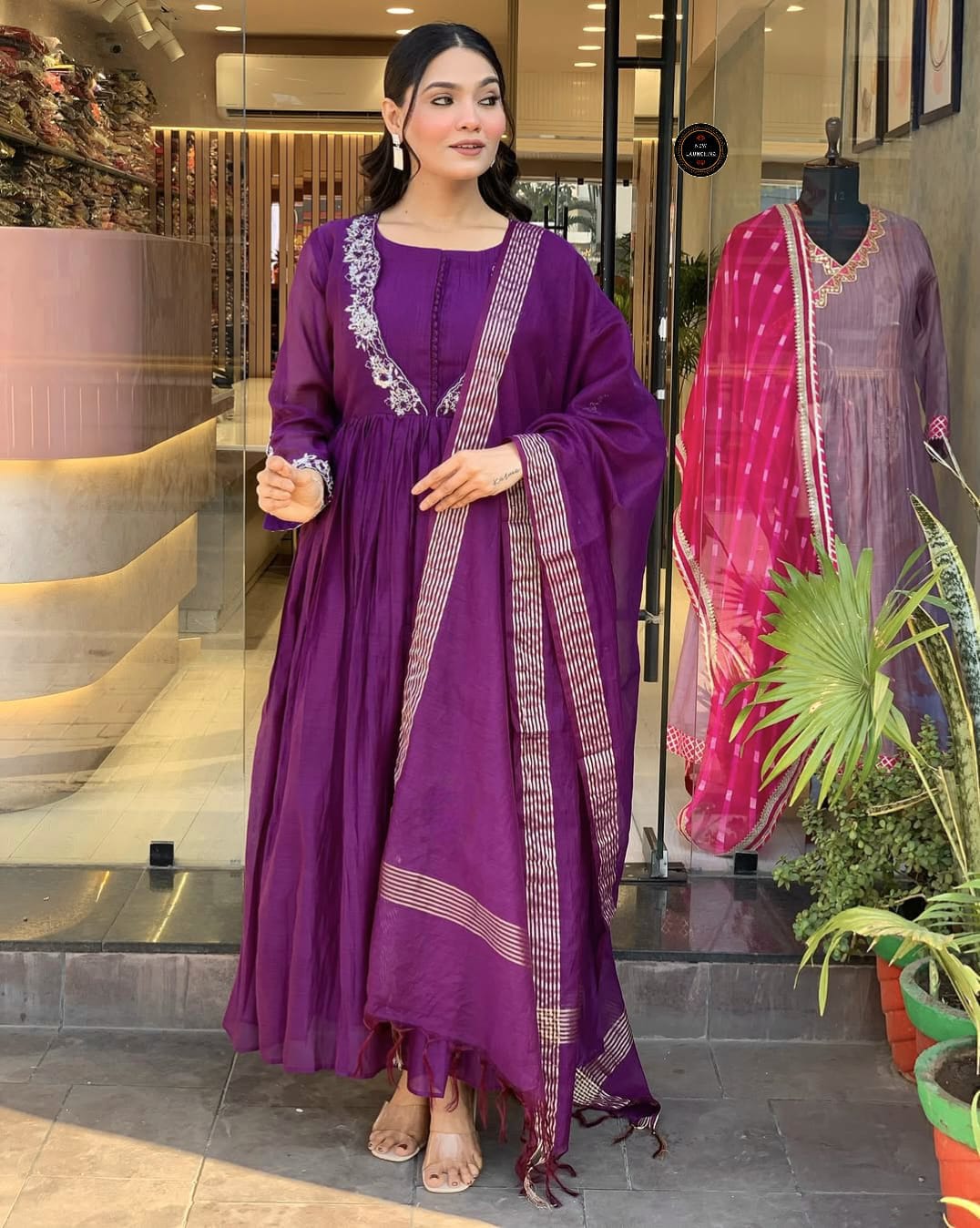 Designer Kurti Set with Dupatta - View 3