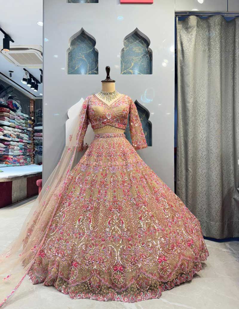 Launching – 4 Meter Flared Premium Butterfly Net Lehenga