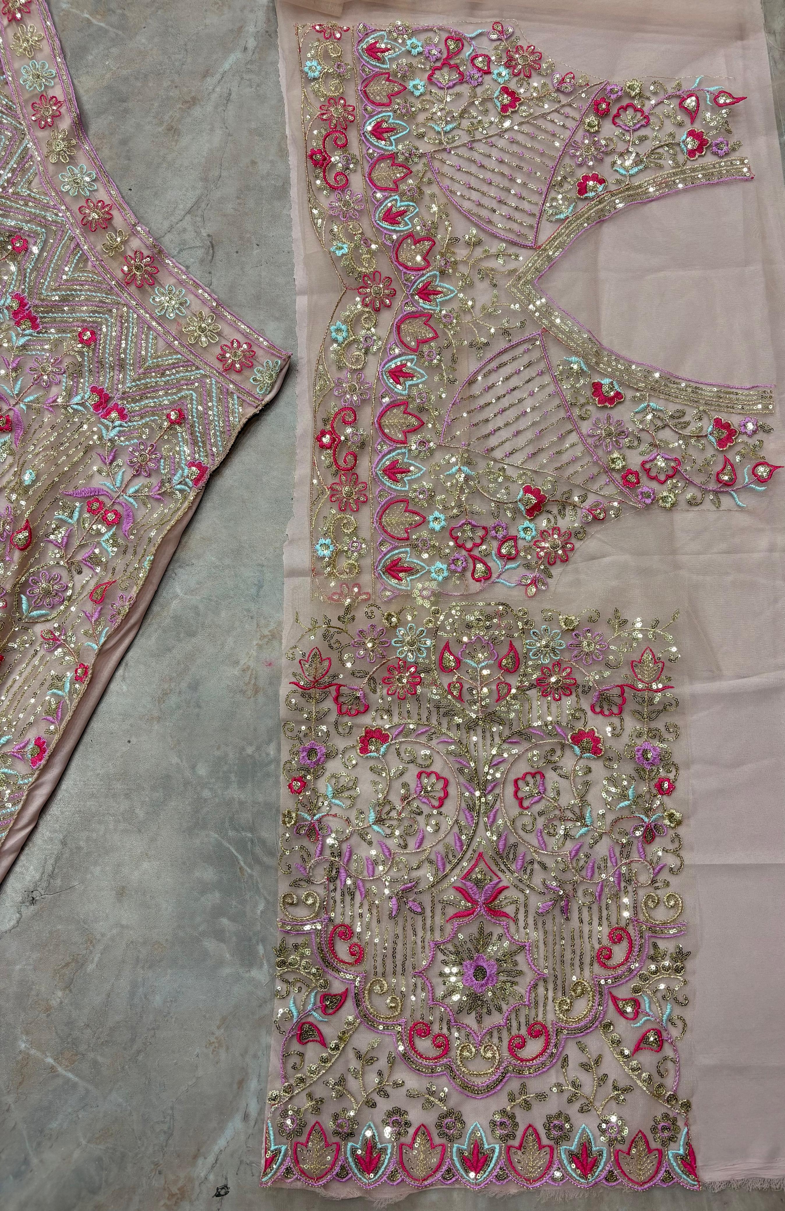 Launching – 4 Meter Flared Premium Butterfly Net Lehenga - View 5