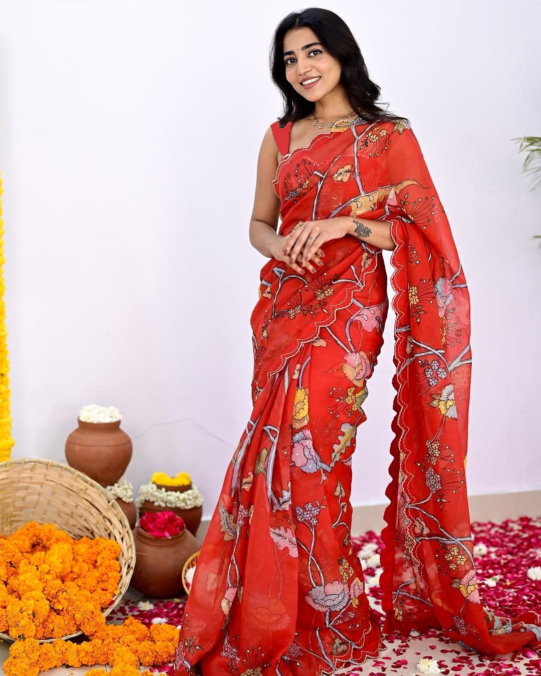 DS No. 415 – Designer Vichitra Silk Saree