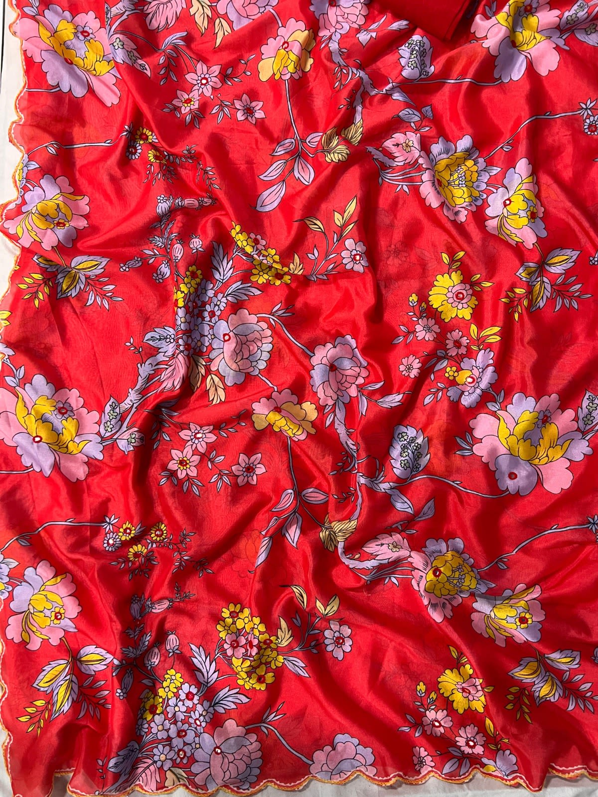 DS No. 415 – Designer Vichitra Silk Saree - View 6