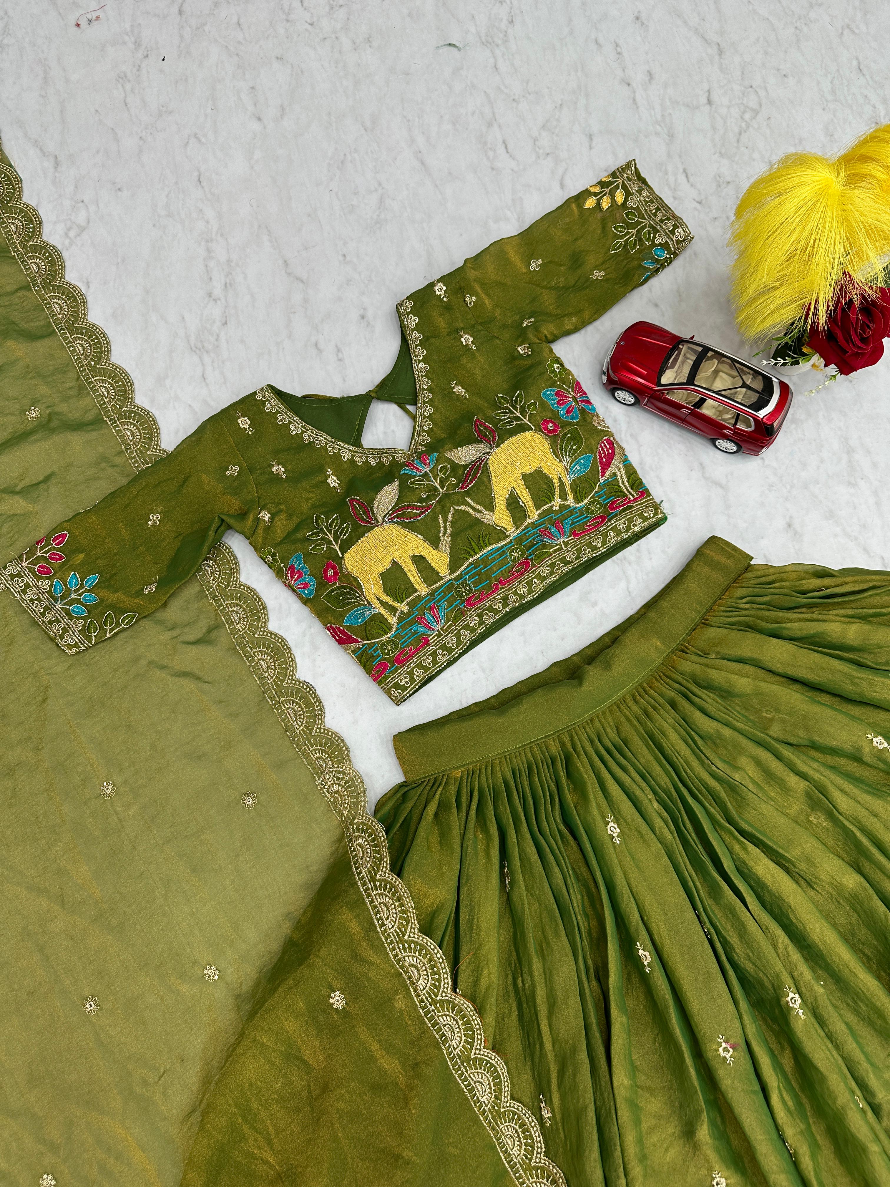 Mehandi Special - Launching New Festival Lehenga Choli Set - View 5