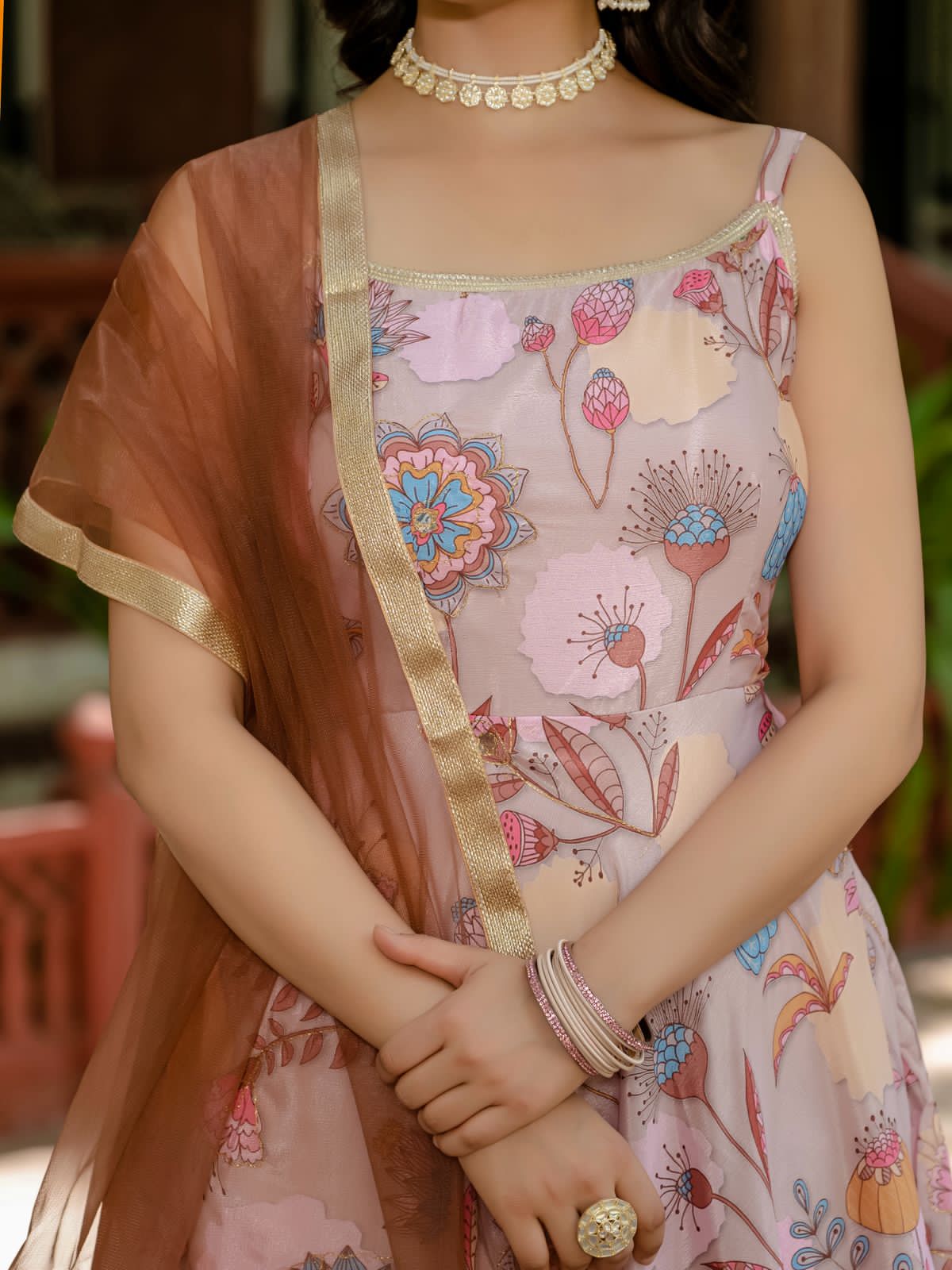 Rang Reet – 07 | Exclusive 3-Piece Kurti, Plazzo & Dupatta Set - View 4