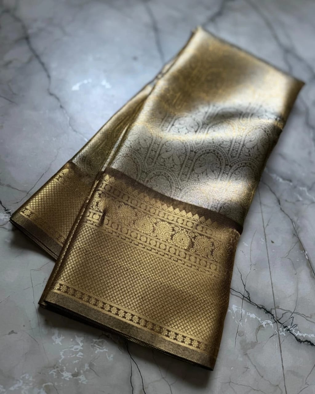 Banarasi Zari Tissue Tanchui Soft Silk Saree - Banarasi Zari Tissue Tanchui Soft Silk Saree Online India - Buy at ₹1299 - Image 1