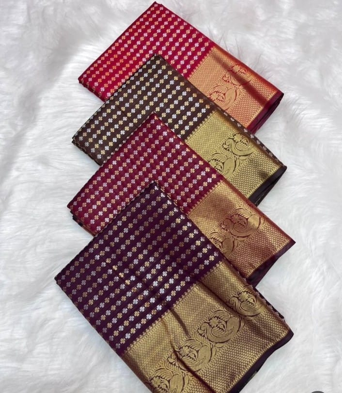 Banarasi Katan Semi Katlon Soft Silk Saree - View 4