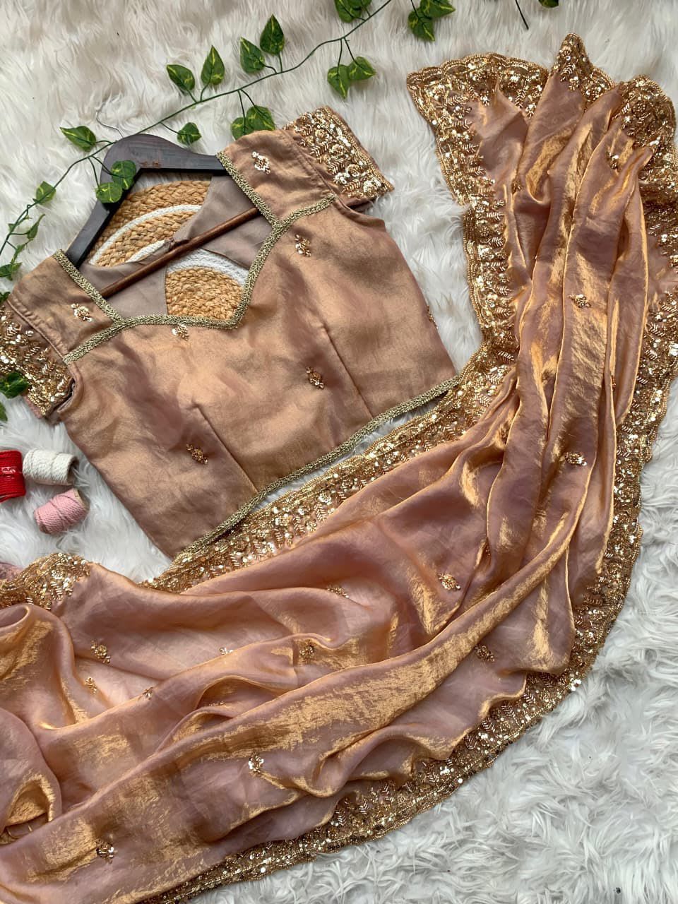 Fendy Satin Designer Saree – Single Hit Design - View 2