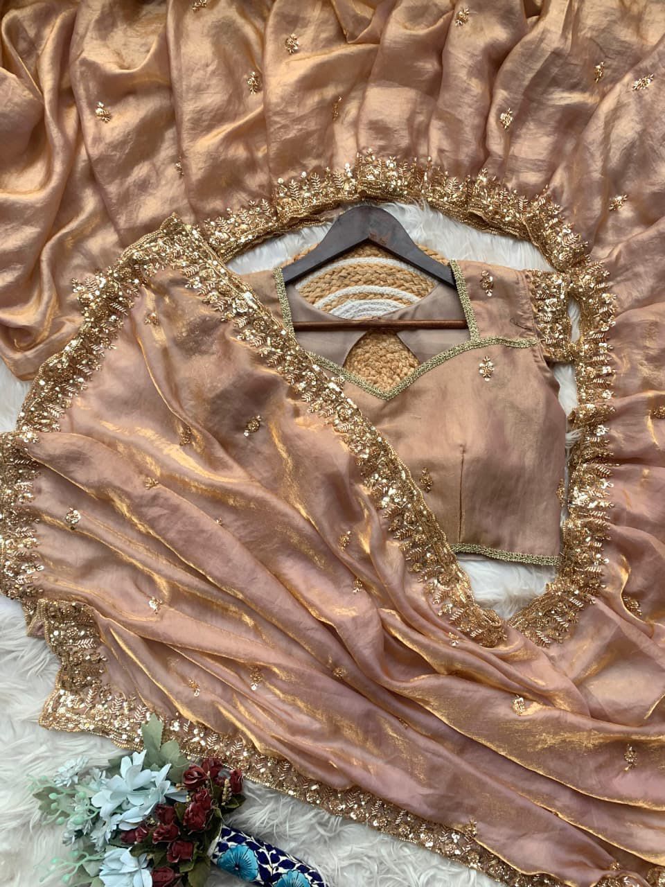 Fendy Satin Designer Saree – Single Hit Design - Fendy Satin Saree Online India - Buy at ₹2899 - Image 1