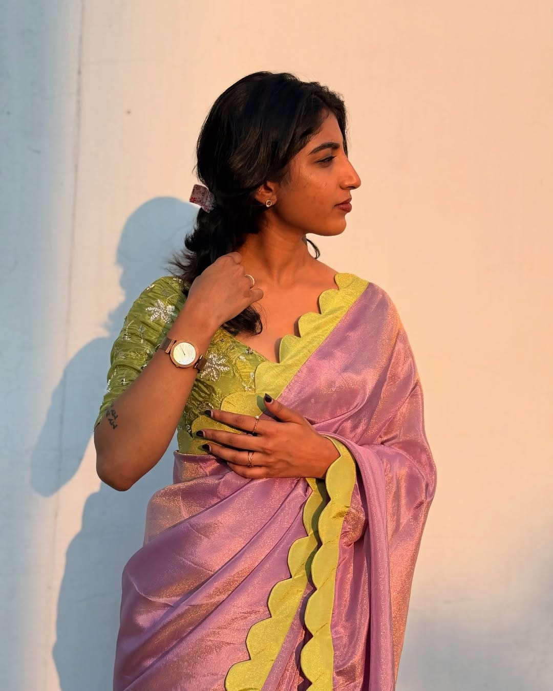 Delicate Blooms with Lace Border Dreams - View 2