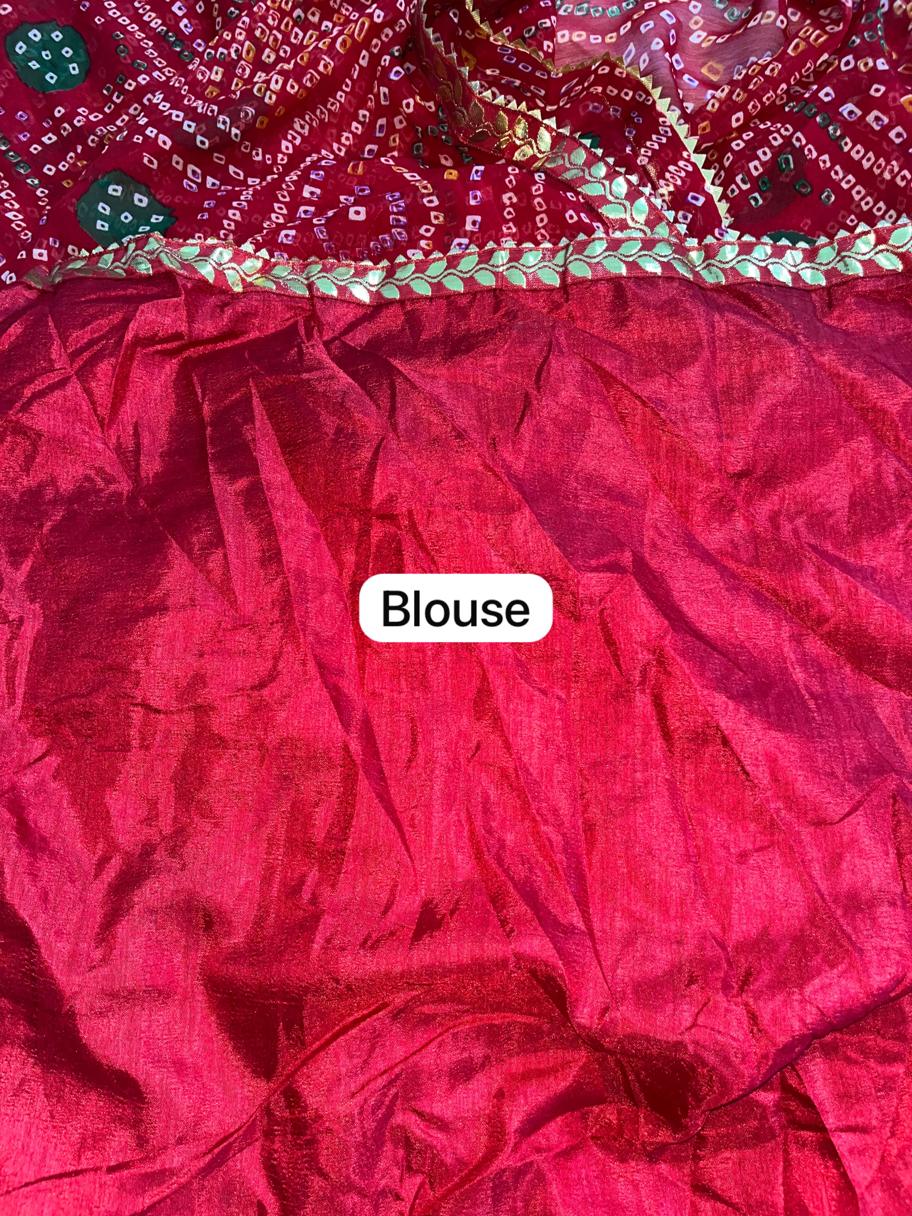 Jaipur Bandhani Soft Chiffon Saree - View 3