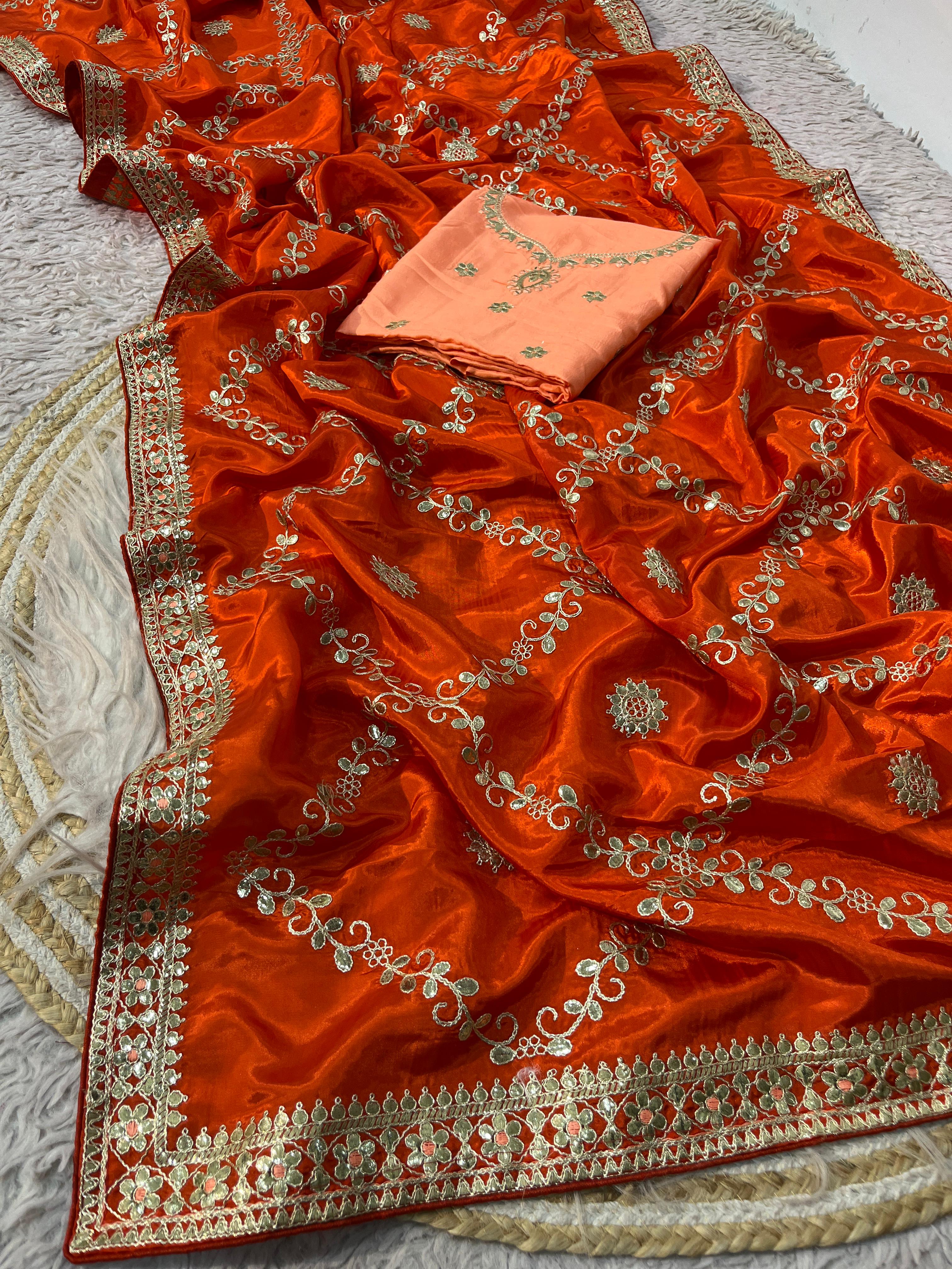 Trending Saree Alert – Soft Shine H.O Silk Saree - H.O Silk Saree Online India - Buy at ₹1799 - Image 1