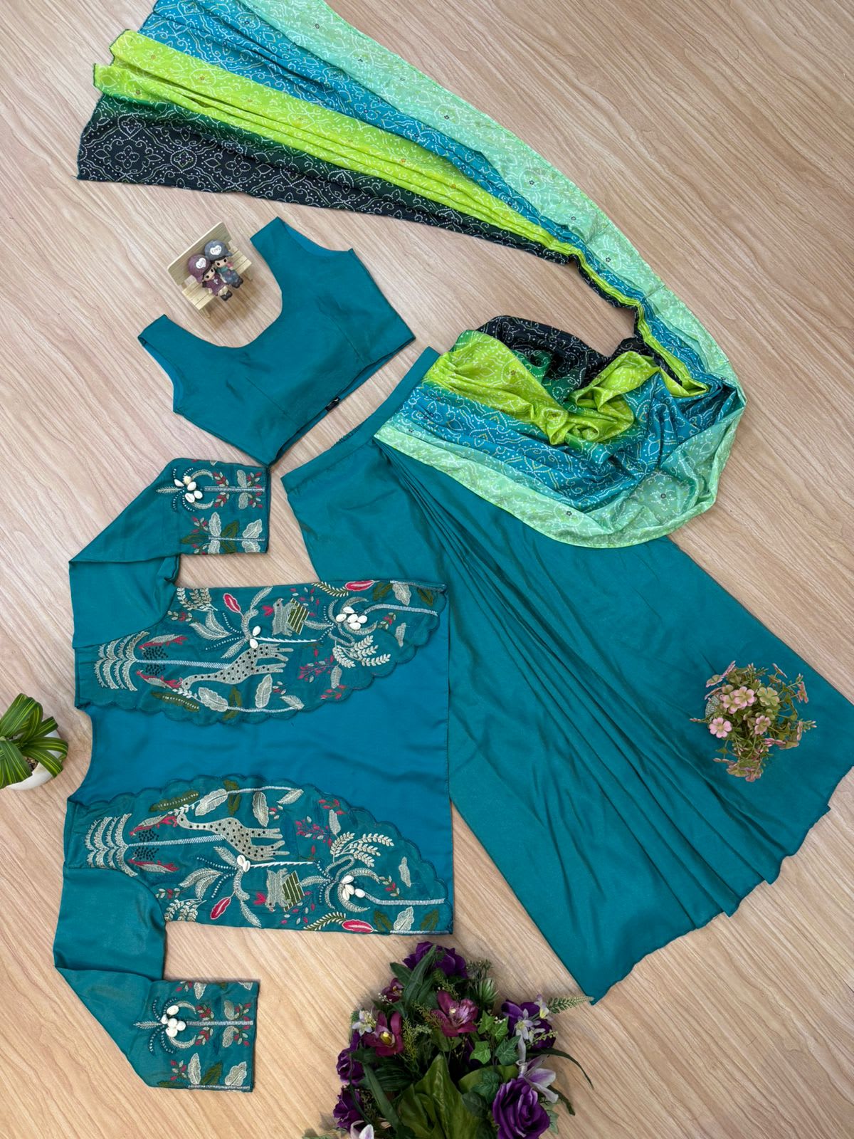 Indo-Western Drape Saree - View 5