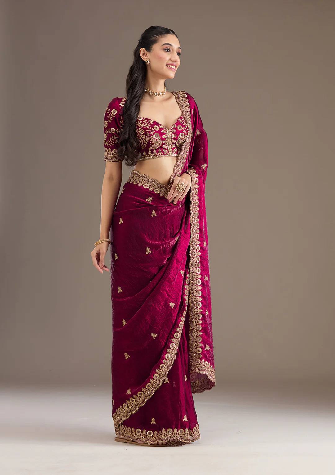 Bridal Collection Fendy Satin Silk Saree - View 4