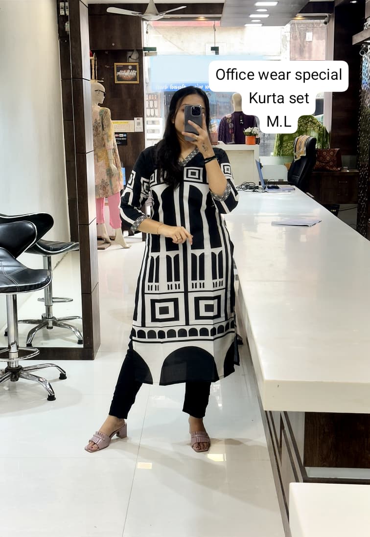 Premium Kurti Pant Set – Office & College Wear - View 3