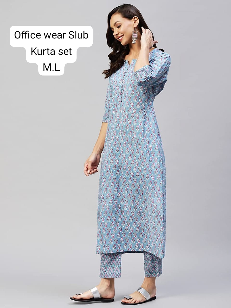 Premium Kurti Pant Set – Office & College Wear - Silk blend Saree Online India - Buy at ₹999 - Image 1