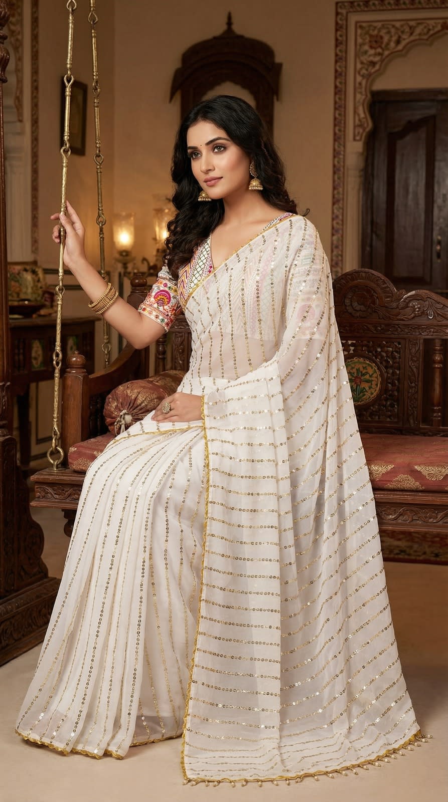 Designer Georgette Saree – Catalogue: Sona - View 5