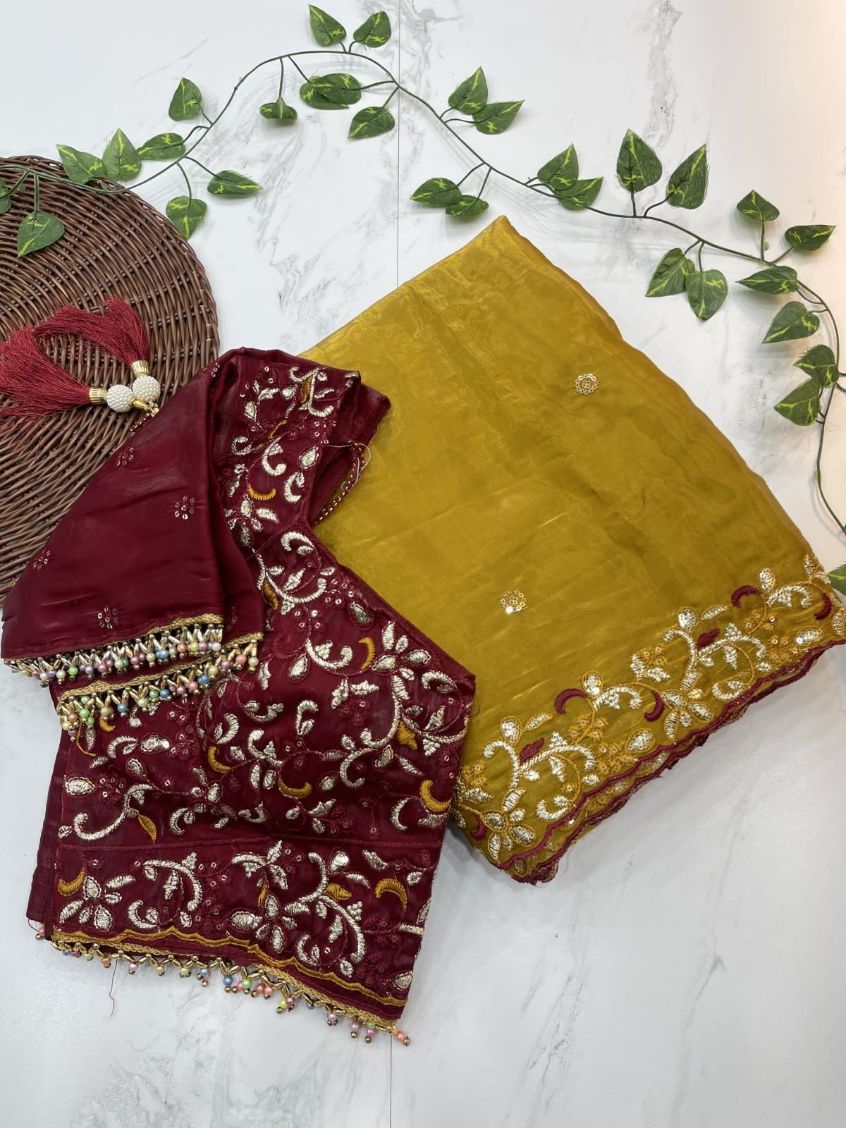 Designer Fendy Satin Saree – Catalog: Nushrat - View 5