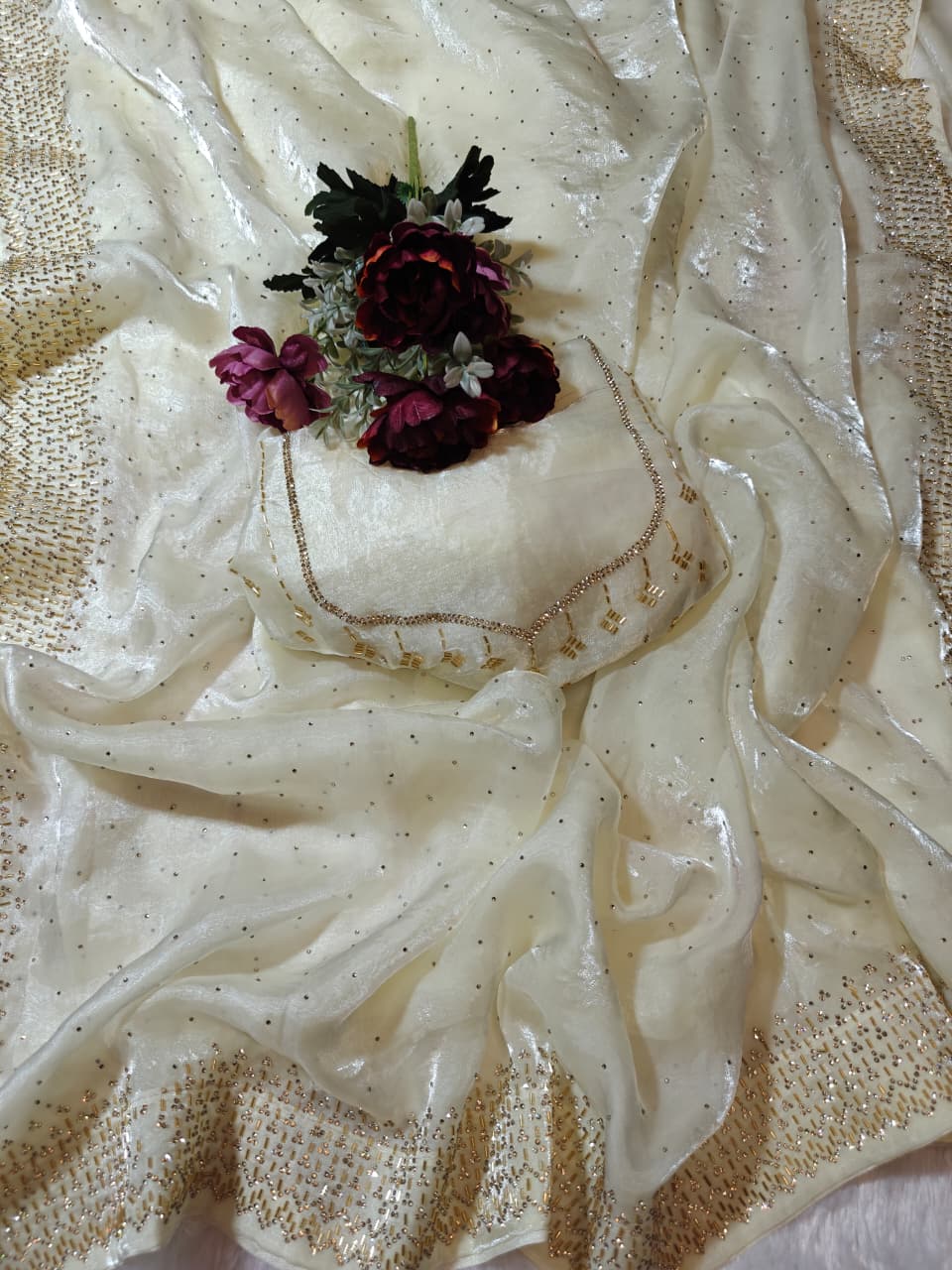 Fancy Designer Space Silk Saree - Soft Space Silk Saree Online India - Buy at ₹1999 - Image 1