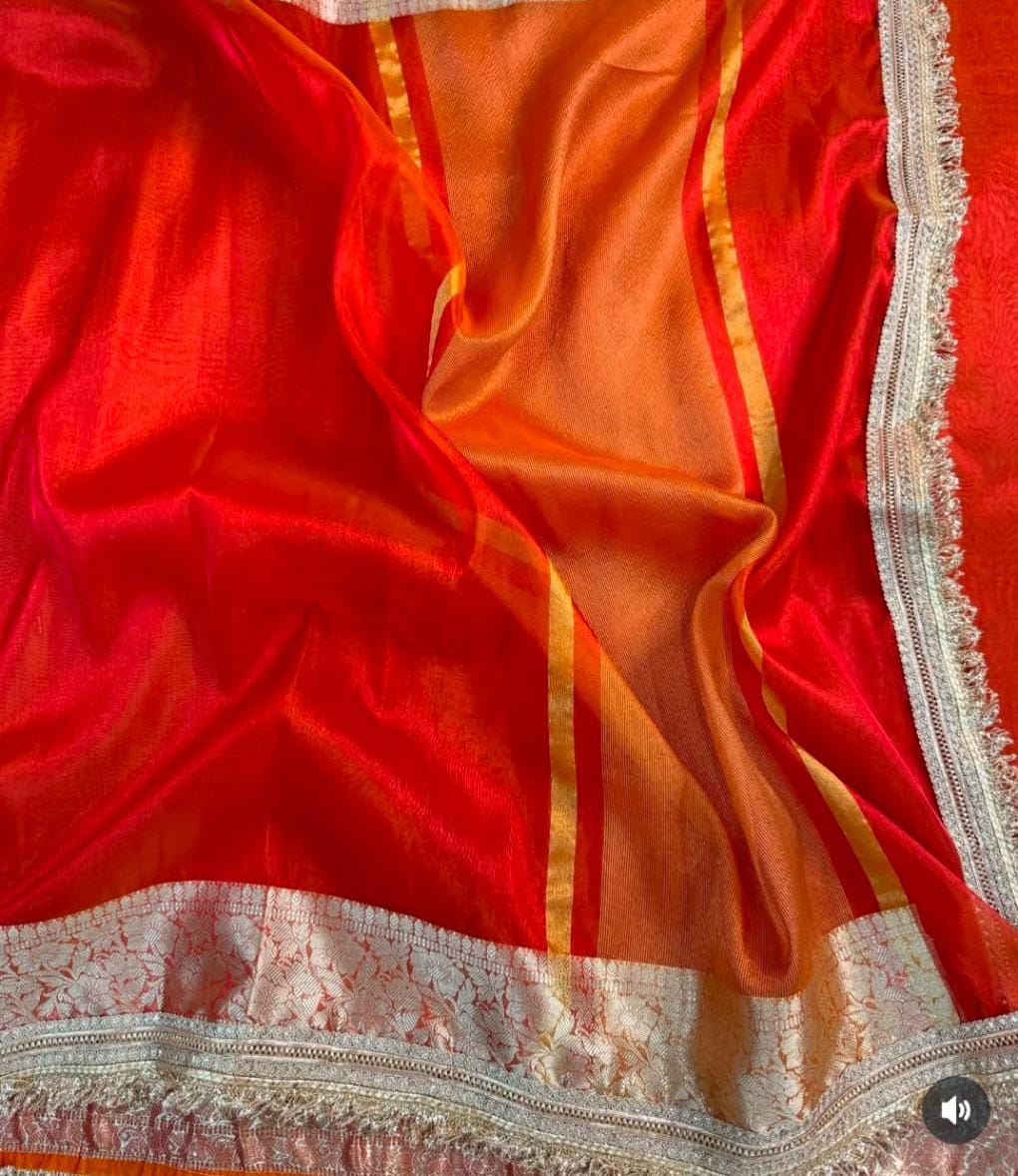 Banarasi Tissue Silk Zari Weaving Saree - View 2