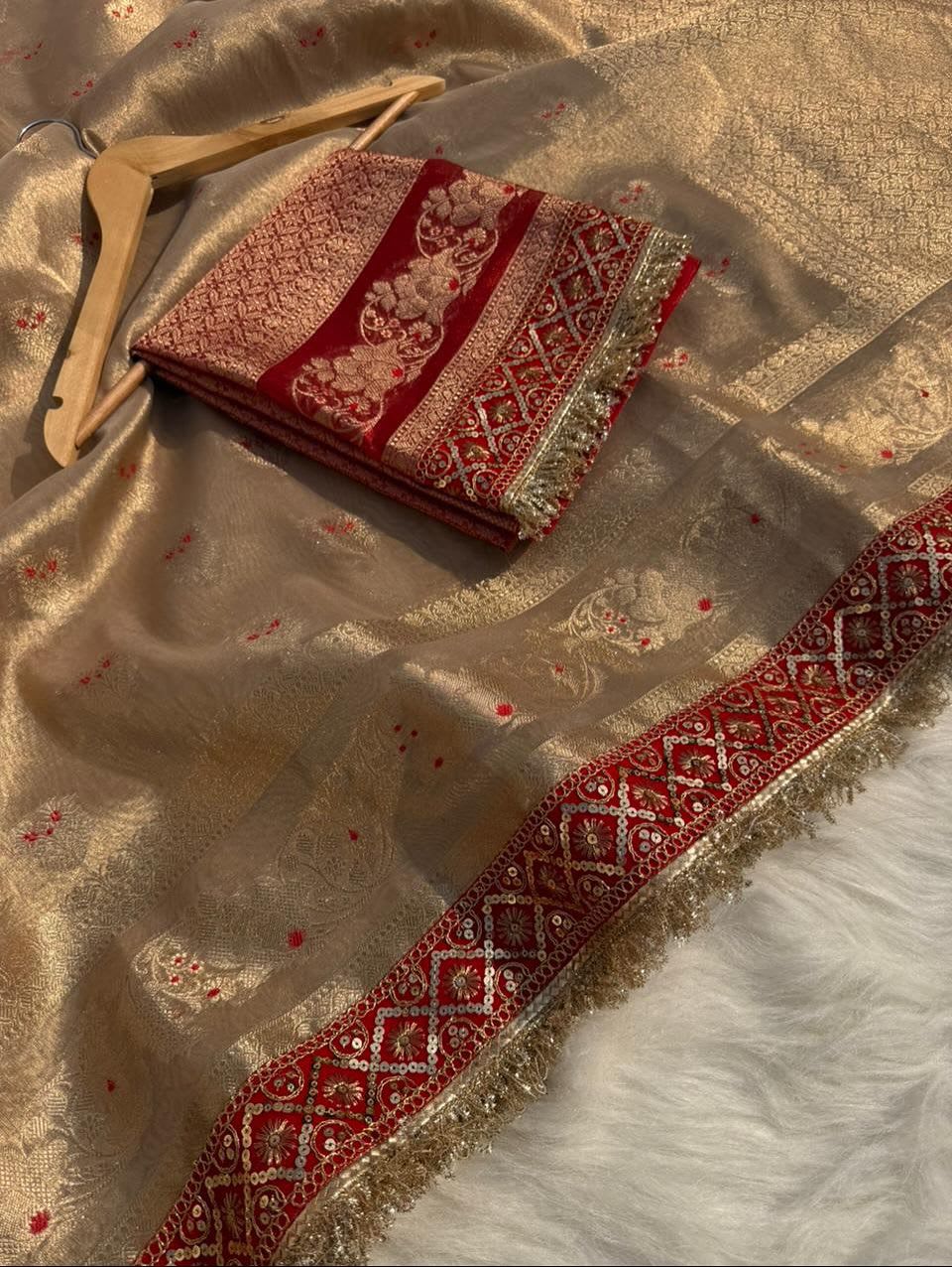 Maharani Edition Banarasi Tissue Silk Saree - View 3