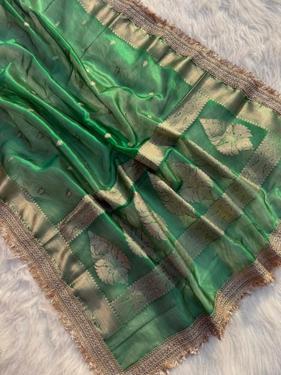 Premium Banarasi Zari Tissue Silk Saree - View 2