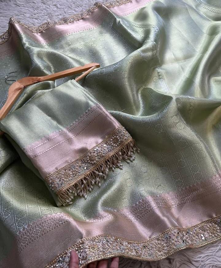 Biggest Summer Launch – Banarasi Kanjivaram Tissue Silk Saree - View 5