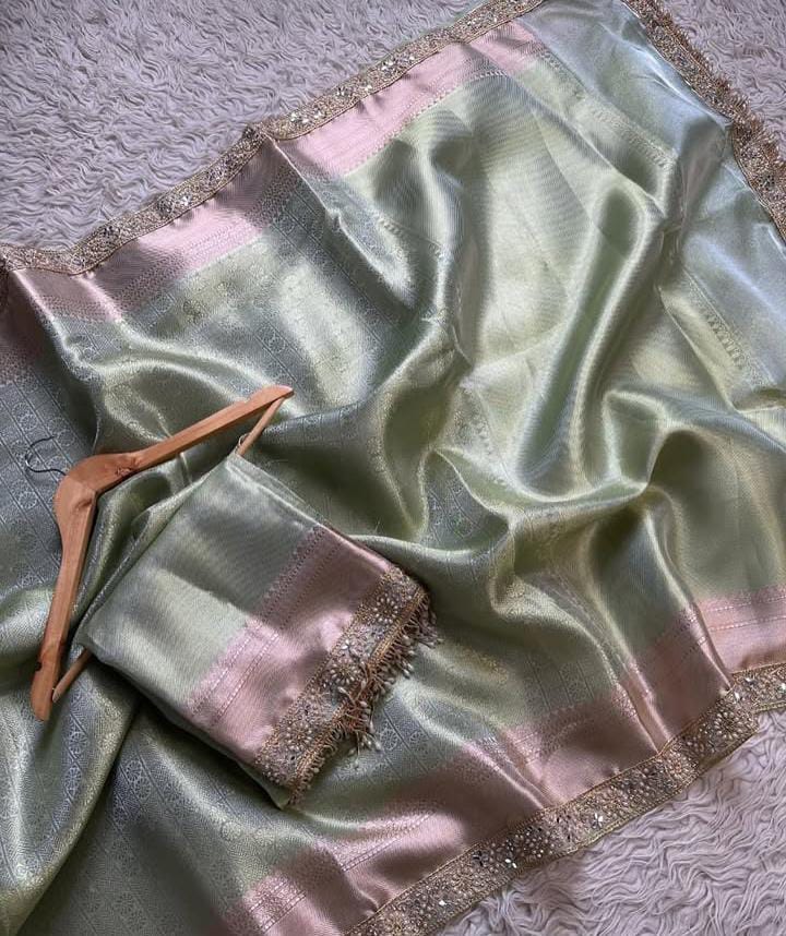 Biggest Summer Launch – Banarasi Kanjivaram Tissue Silk Saree - View 2