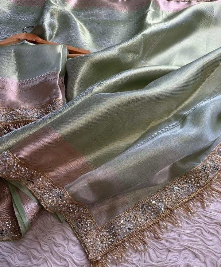 Biggest Summer Launch – Banarasi Kanjivaram Tissue Silk Saree - View 6