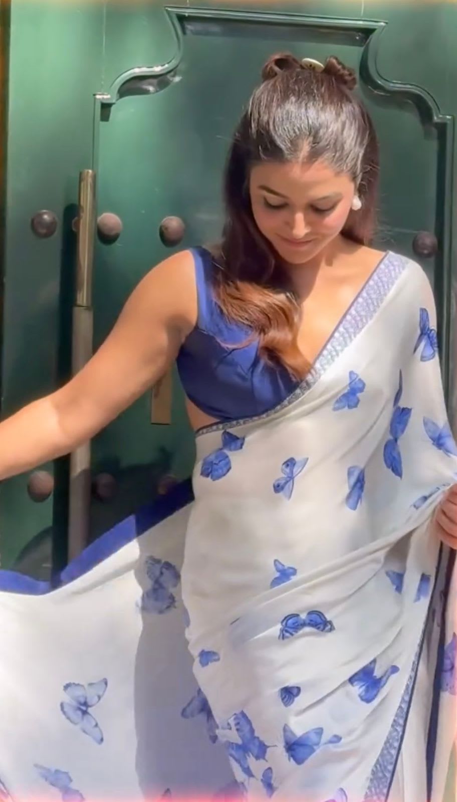 Designer Japan Satin Saree – New Launch - View 3