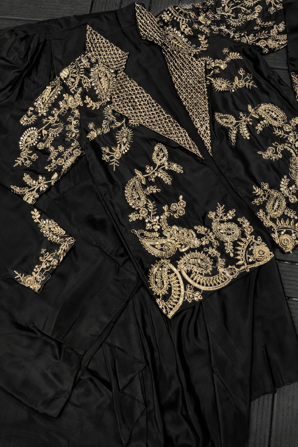 Trending Party Wear Koti with Dhoti Lehenga Set - View 5